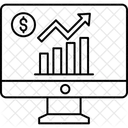 Grafico De Crescimento Analise Grafico Ícone