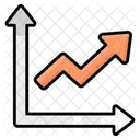 Grafico De Crescimento Analise Grafico Ícone