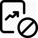 Proibicao De Grafico De Crescimento Grafico De Crescimento Grafico De Linhas Ícone