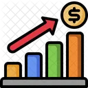 Gráfico de crescimento de crescimento  Ícone