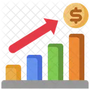 Gráfico de crescimento de crescimento  Ícone