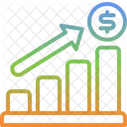 Gráfico de crescimento de crescimento  Ícone