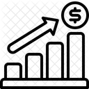 Gráfico de crescimento de crescimento  Ícone
