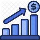 Gráfico de crescimento de crescimento  Ícone