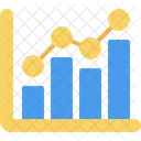 Gráfico de crescimento de marketing  Ícone