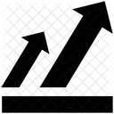 Gráfico de crescimento de negócios  Ícone