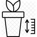 Gráfico de crescimento de plantas  Ícone