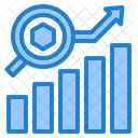 Gráfico de crescimento nft  Ícone