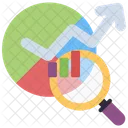 Gráfico de crescimento on-line  Ícone