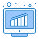 Gráfico de crescimento on-line  Icon