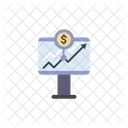 Gráfico de criptomoeda  Ícone