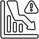 Gráfico de crise  Ícone