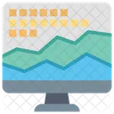 Grafico De Dados Analise De Dados Estatisticas Ícone