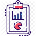 Grafico De Datos Informe Comercial Analisis Icono