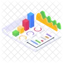 Grafico De Datos Crecimiento Empresarial Analisis De Crecimiento Icono