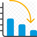 Grafico Perda Tendencia Ícone