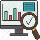 Grafico De Desempenho Diagnostico Verificado Ícone