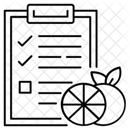 Gráfico de dieta  Ícone