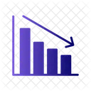 Diminuir Grafico Analise Perda Ícone