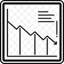 Grafico Disminucion Diagrama Icon