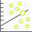 Grafico De Dispersao Grafico De Dispersao Grafico De Bolhas Ícone