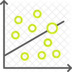 Gráfico de dispersão  Ícone