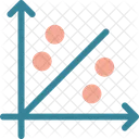 Grafico De Dispersao Grafico De Dispersao Grafico De Bolhas Ícone