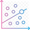 Grafico De Dispersao Grafico De Dispersao Grafico De Bolhas Ícone