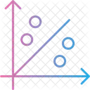 Grafico De Dispersao Grafico De Dispersao Grafico De Bolhas Ícone