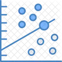 Grafico De Dispersao Grafico De Dispersao Grafico De Bolhas Ícone