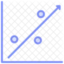 Gráfico de dispersão  Ícone