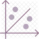 Grafico De Dispersao Grafico De Dispersao Grafico De Bolhas Ícone
