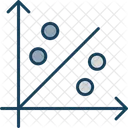Grafico De Dispersao Grafico De Dispersao Grafico De Bolhas Ícone