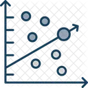 Grafico De Dispersao Grafico De Dispersao Grafico De Bolhas Ícone