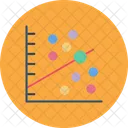 Grafico De Dispersao Grafico De Dispersao Grafico De Bolhas Ícone