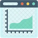 Grafico De Dispersao Negocios E Financas Analise Ícone