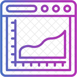 Gráfico de dispersão  Ícone