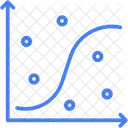 Grafico De Dispersao Dispersao Grafico Ícone