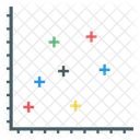 Analise De Dados Grafico De Dispersao Grafico De Bolhas Ícone