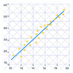 Gráfico de dispersão  Ícone