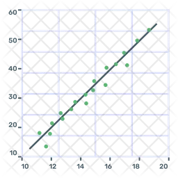 Gráfico de dispersão  Ícone