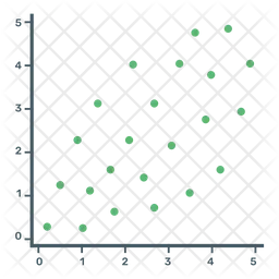 Gráfico de dispersão  Ícone