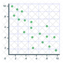 Grafico De Dispersao Grafico De Dispersao Grafico De Dispersao Ícone