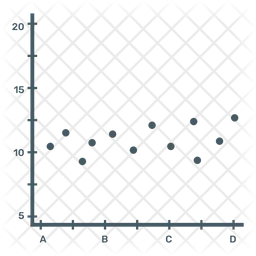 Gráfico de dispersão  Ícone