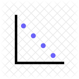 Gráfico de dispersão  Ícone