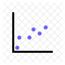 Grafico De Dispersao Grafico De Bolhas Grafico De Dispersao Ícone