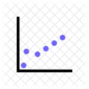 Grafico De Dispersao Grafico De Bolhas Grafico De Dispersao Ícone