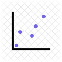 Grafico De Dispersao Grafico De Bolhas Grafico De Dispersao Ícone