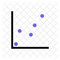 Gráfico de dispersão  Ícone