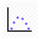 Grafico De Dispersao Grafico De Bolhas Grafico De Dispersao Ícone